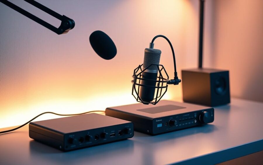 sprzęt do nagrywania podcastów